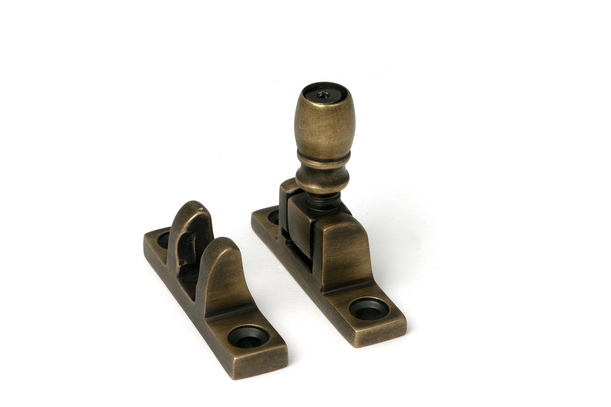 From The Anvil's Burnished Brass Mushroom Brighton Fastener