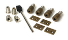 From The Anvil's Burnished Brass Secure Stops (Pack of 4)