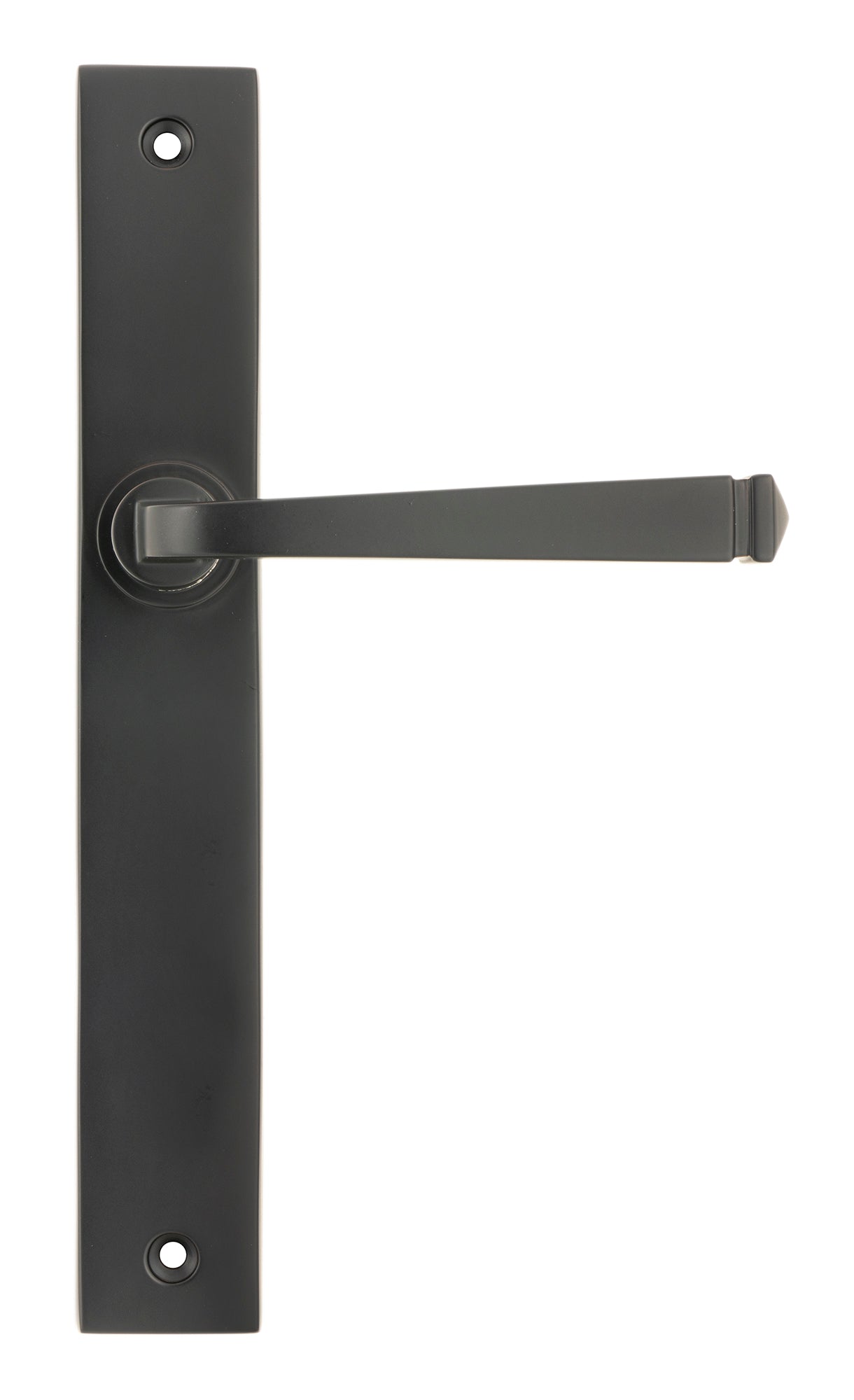 From The Anvil's Aged Bronze Avon Slimline Lever Espag. Latch Set