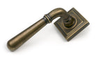 From The Anvil's Burnished Brass Newbury Lever on Rose Set (Sprung)