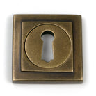 From The Anvil's Burnished Brass Round Escutcheon