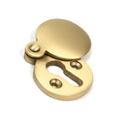 From The Anvil's Satin Brass 30mm Round Escutcheon
