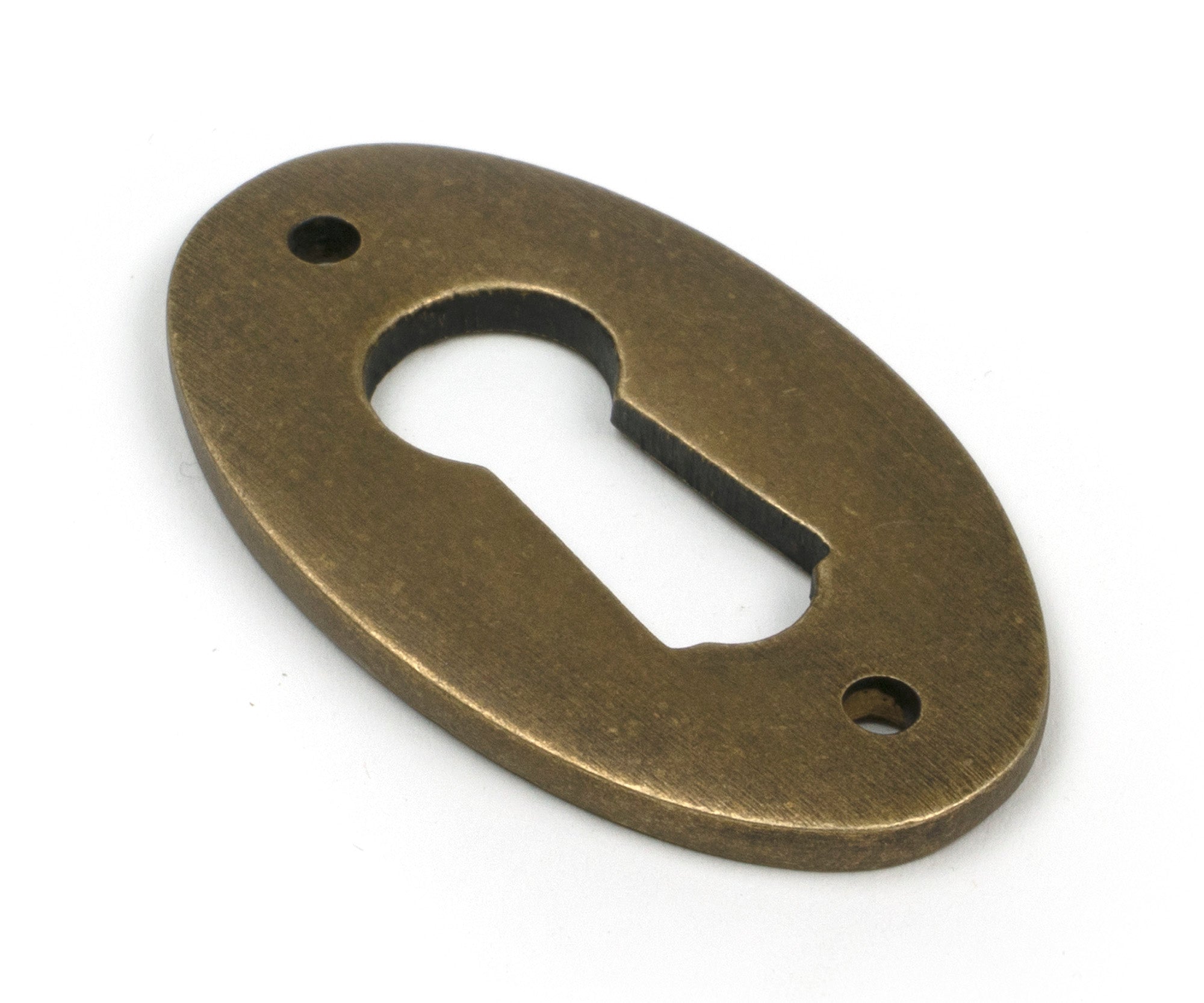 From The Anvil's Burnished Brass Oval Escutcheon