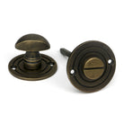 From The Anvil's Burnished Brass Round Thumbturn Set
