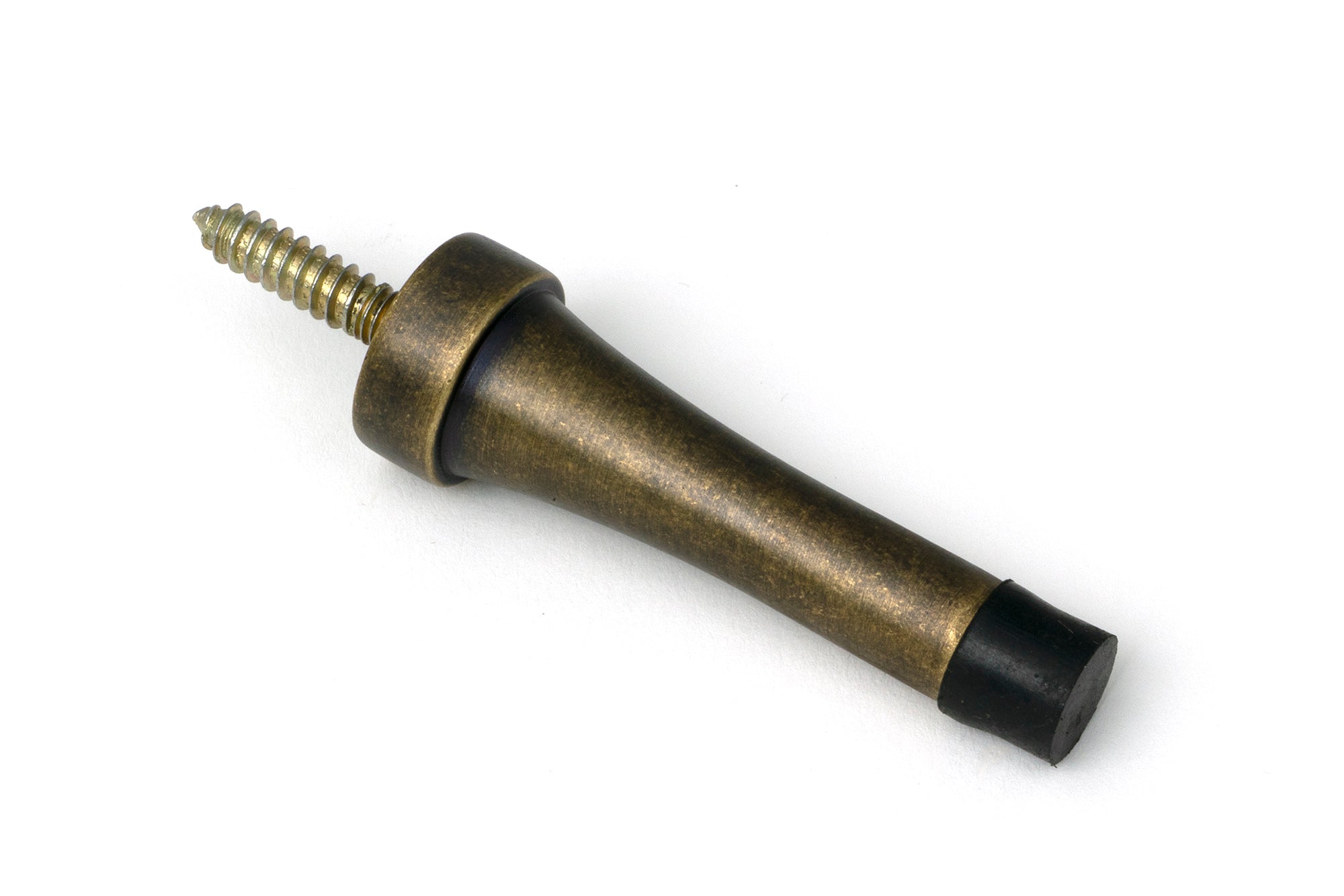 From The Anvil's Burnished Brass Projection Door Stop