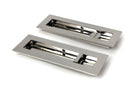 From The Anvil's Polished Marine SS (316) Plain Rectangular Pull - Privacy Set