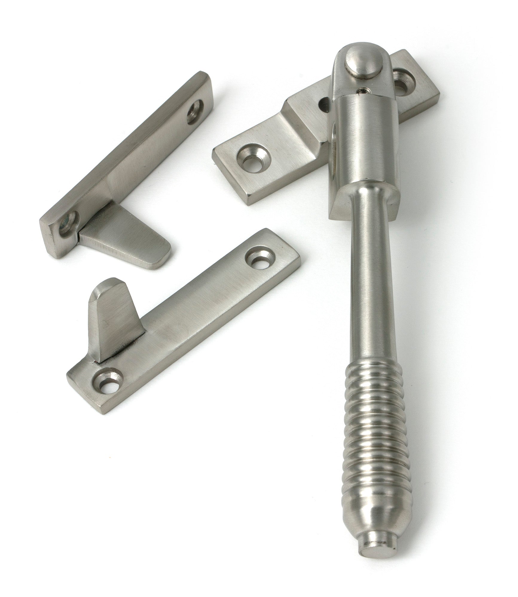 From The Anvil's Satin Marine SS (316) Night-Vent Locking Reeded Fastener