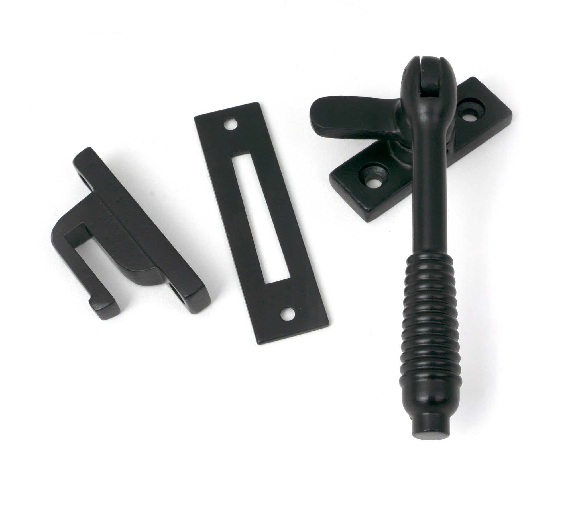 From The Anvil's Matt Black Locking Reeded Fastener