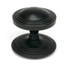 From The Anvil's Matt Black Art Deco Centre Door Knob