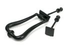 From The Anvil's Matt Black Art Deco Door Knocker