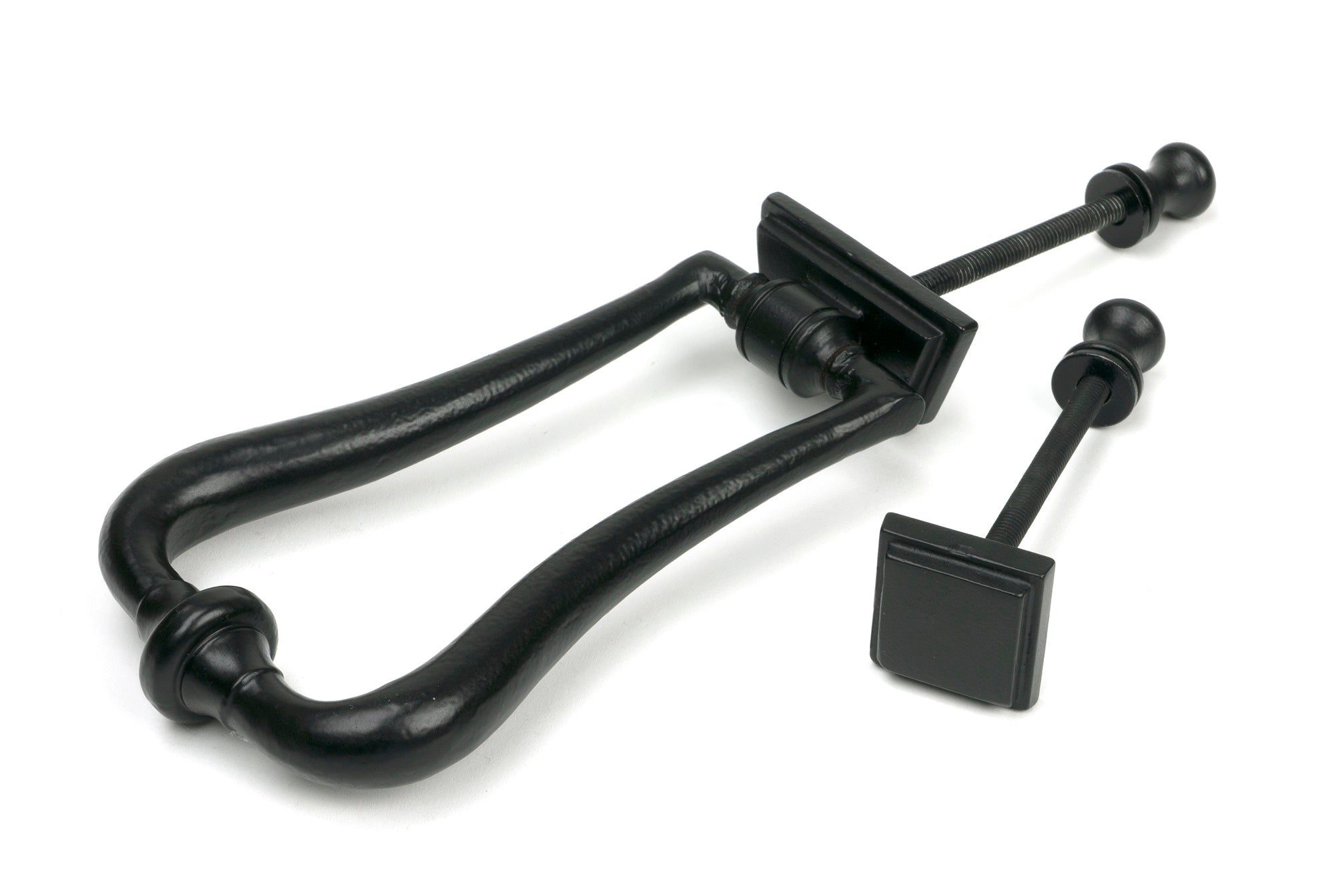 From The Anvil's Matt Black Art Deco Door Knocker