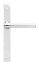From The Anvil's Polished Chrome Brompton Slimline Lever Espag. Latch Set