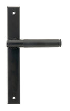 From The Anvil's Black Brompton Slimline Lever Espag. Latch Set