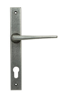 From The Anvil's Pewter Patina Eaton Slimline Lever Espag. Lock Set