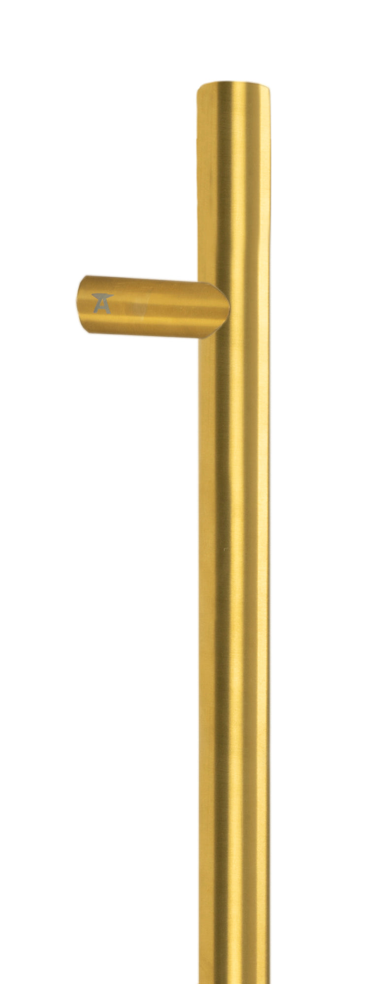 From The Anvil's Aged Brass Offset T Bar Handle Bolt Fix 32mm dia