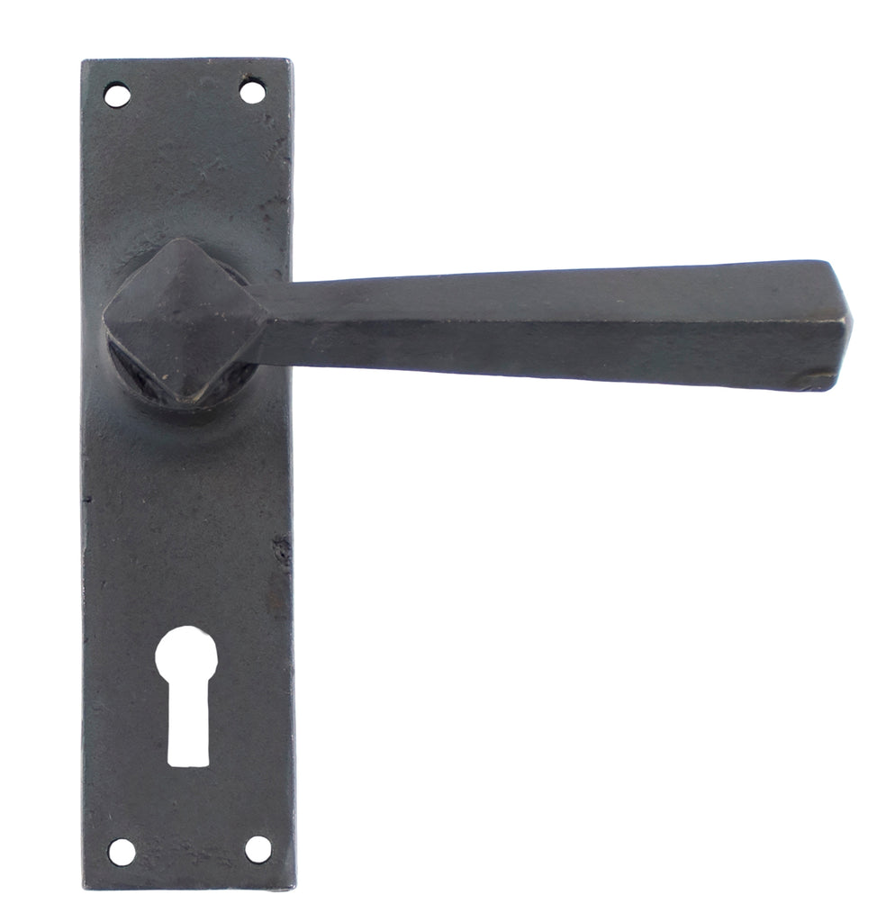 White background image of From The Anvil's Beeswax Straight Lever Lock Set | From The Anvil