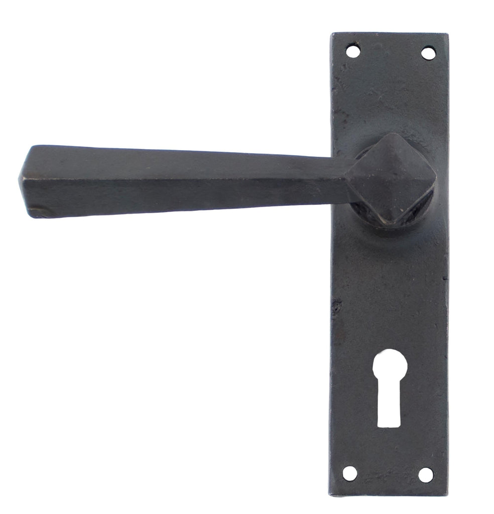 White background image of From The Anvil's Beeswax Straight Lever Lock Set | From The Anvil
