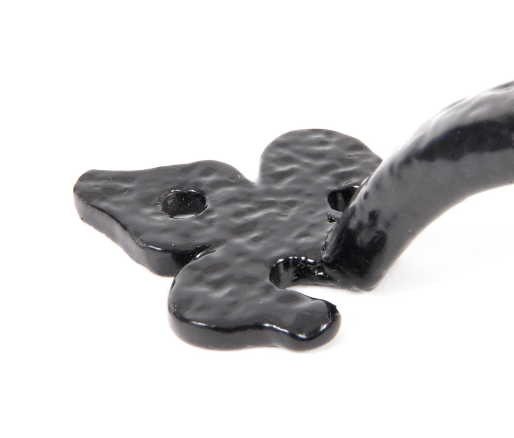 White background image of From The Anvil's Black Cast Fleur De Lys Pull Handle | From The Anvil