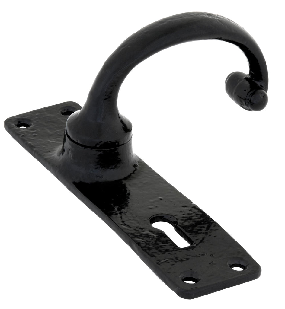 White background image of From The Anvil's Black Classic Lever Lock Set | From The Anvil
