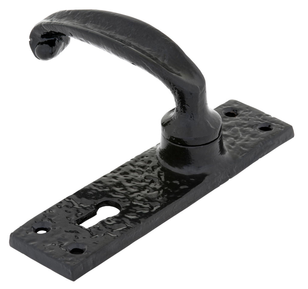 White background image of From The Anvil's Black Classic Lever Lock Set | From The Anvil