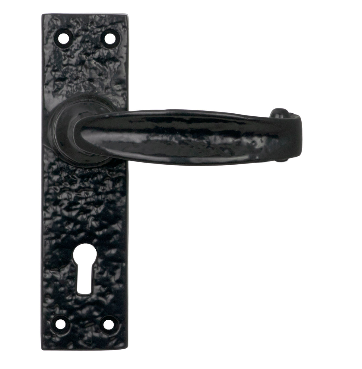 From The Anvil's Black Classic Lever Lock Set