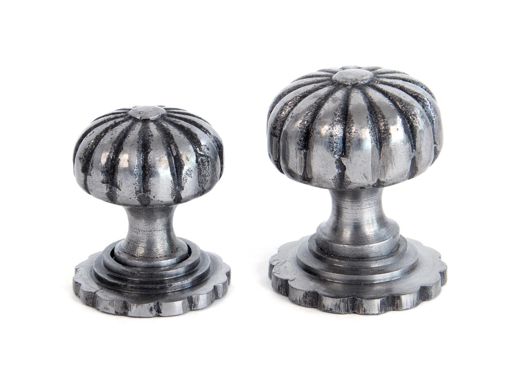 White background image of From The Anvil's Natural Smooth Flower Cabinet Knob | From The Anvil