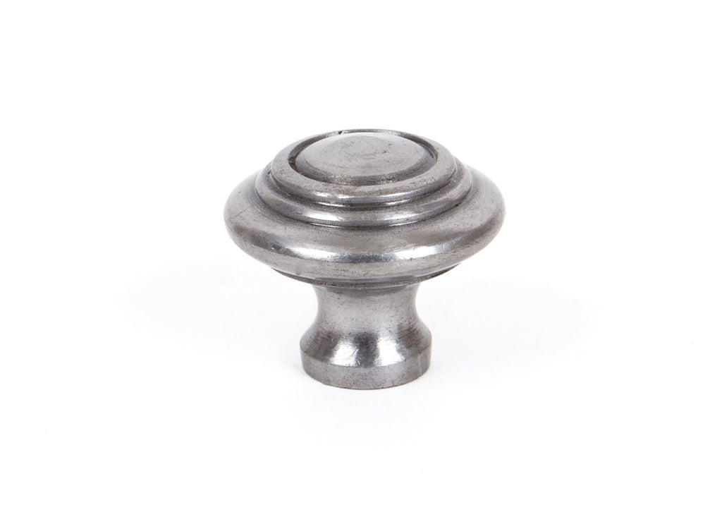 White background image of From The Anvil's Natural Smooth Ringed Cabinet Knob | From The Anvil
