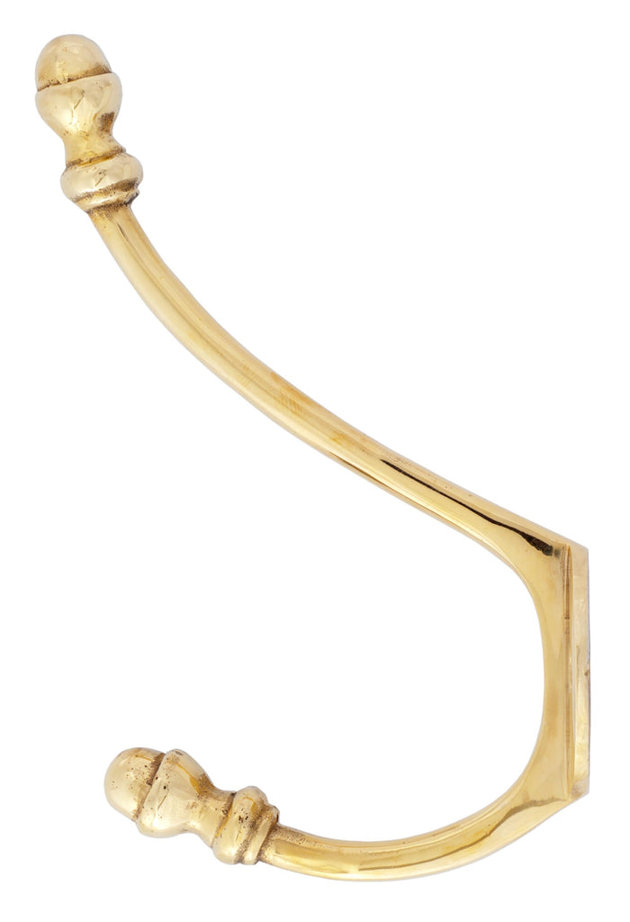 White background image of From The Anvil's Polished Brass Hat & Coat Hook | From The Anvil