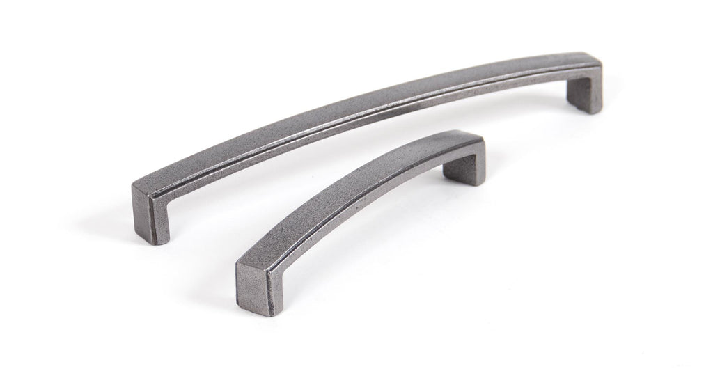 White background image of From The Anvil's Natural Smooth Ribbed Pull Handle | From The Anvil