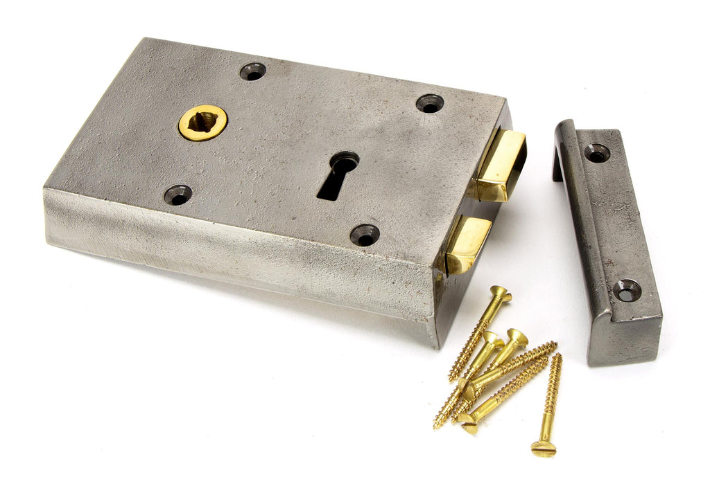 White background image of From The Anvil's Iron Rim Lock - Small | From The Anvil