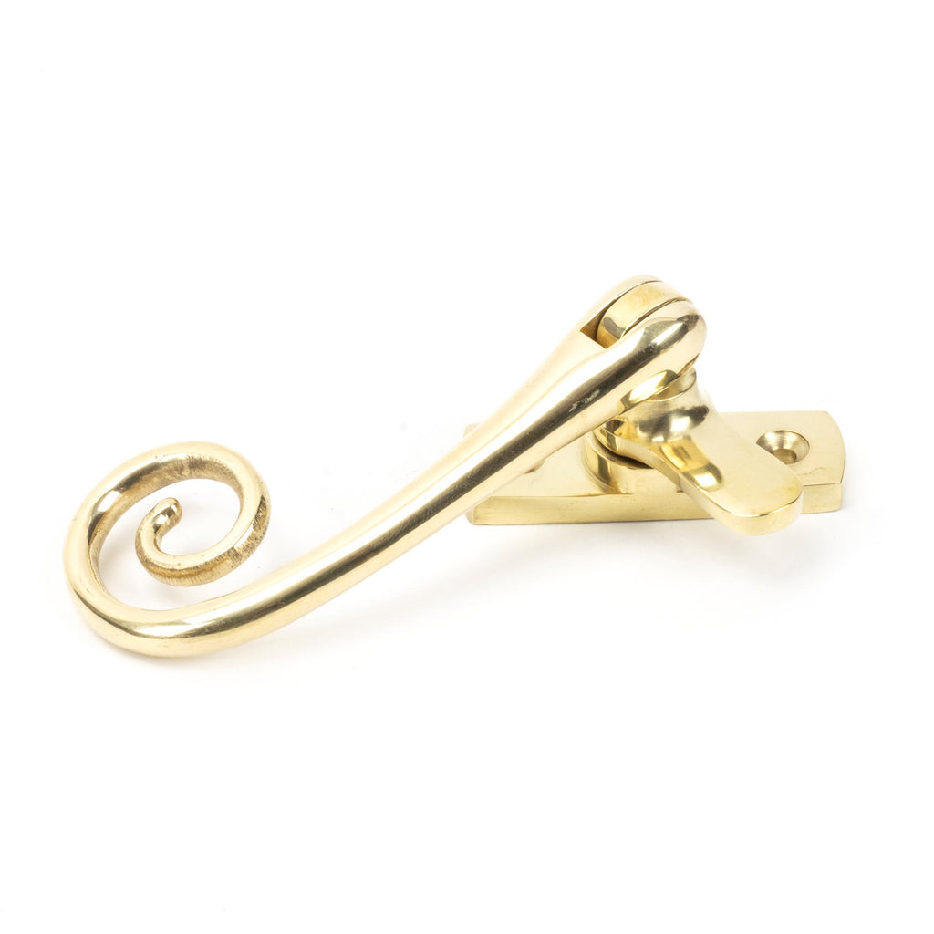 White background image of From The Anvil's Polished Brass Monkeytail Fastener | From The Anvil