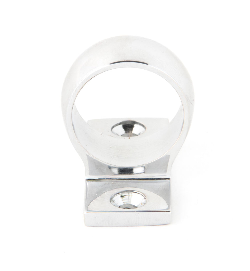 White background image of From The Anvil's Polished Chrome Sash Eye Lift | From The Anvil