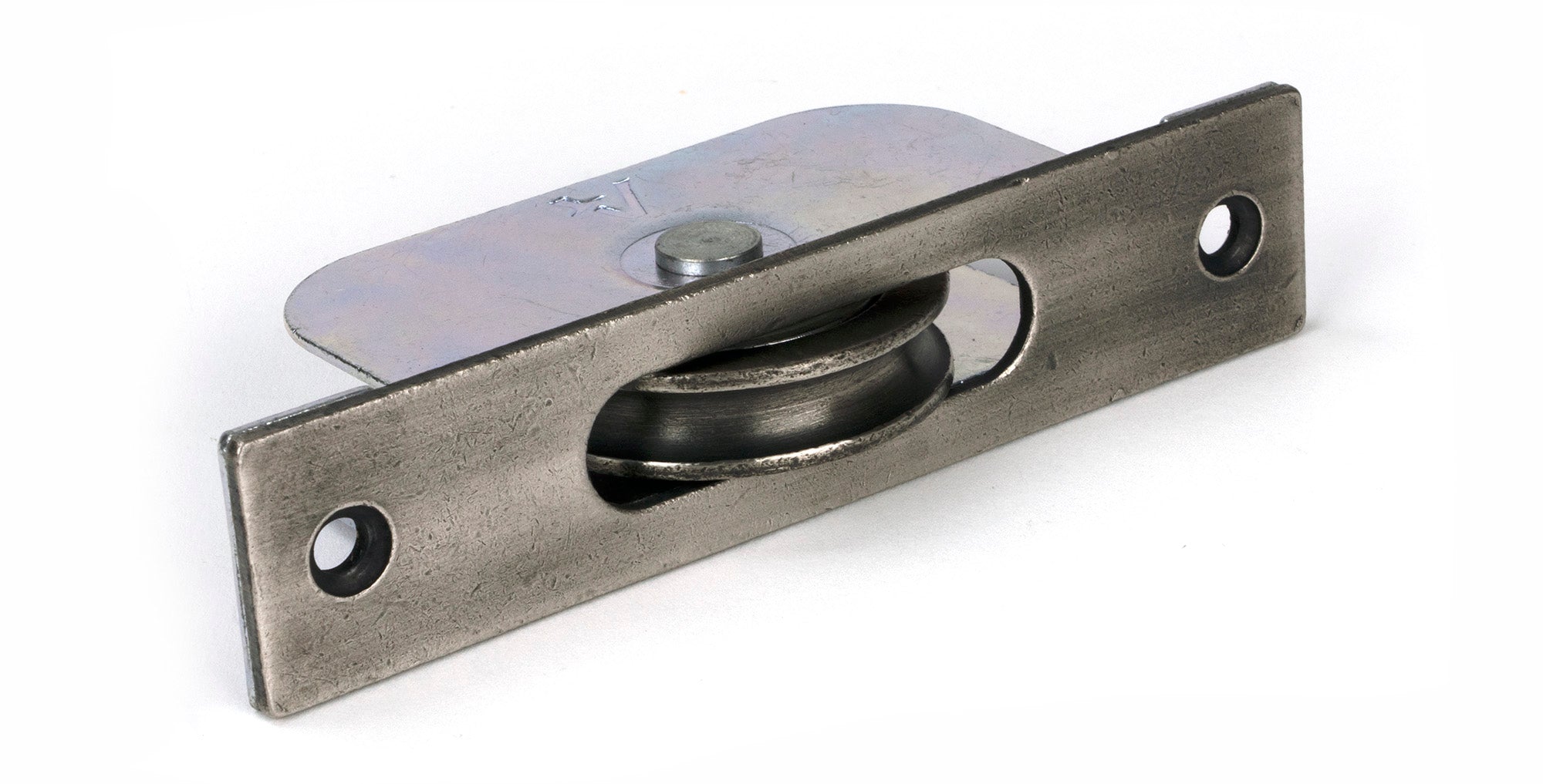 From The Anvil's Antique Pewter Square Ended Sash Pulley 75kg