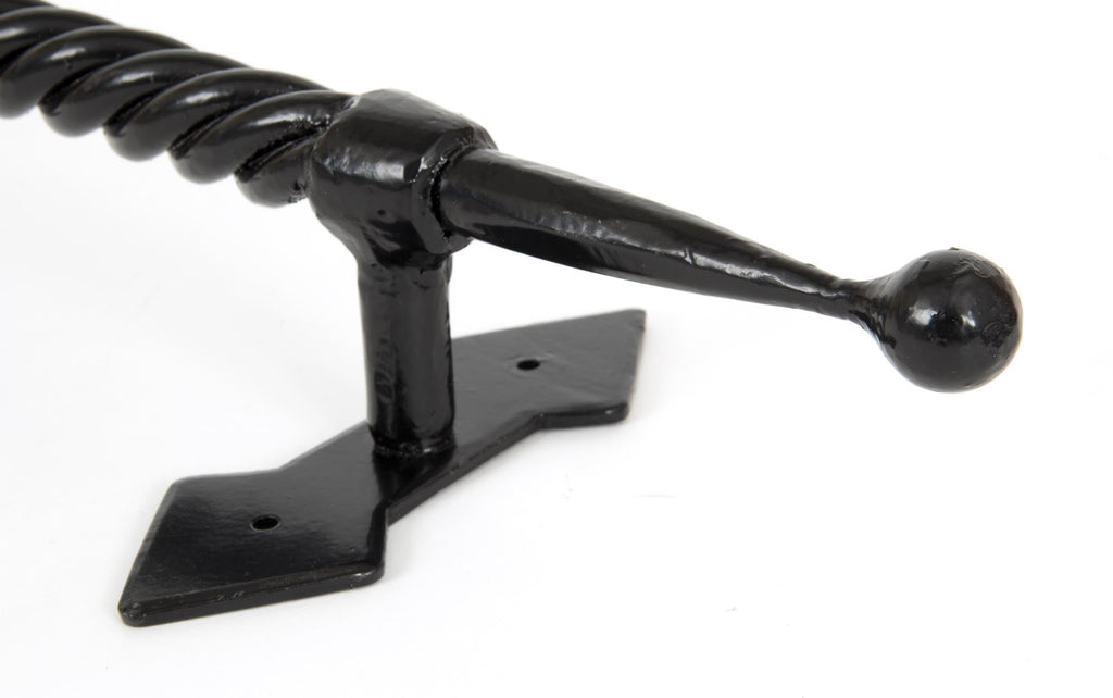 White background image of From The Anvil's Black Robe Pull Handle | From The Anvil