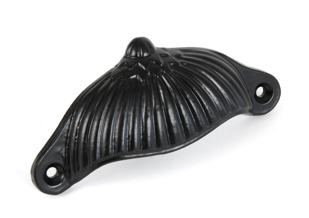 White background image of From The Anvil's Black Flower Drawer Pull | From The Anvil