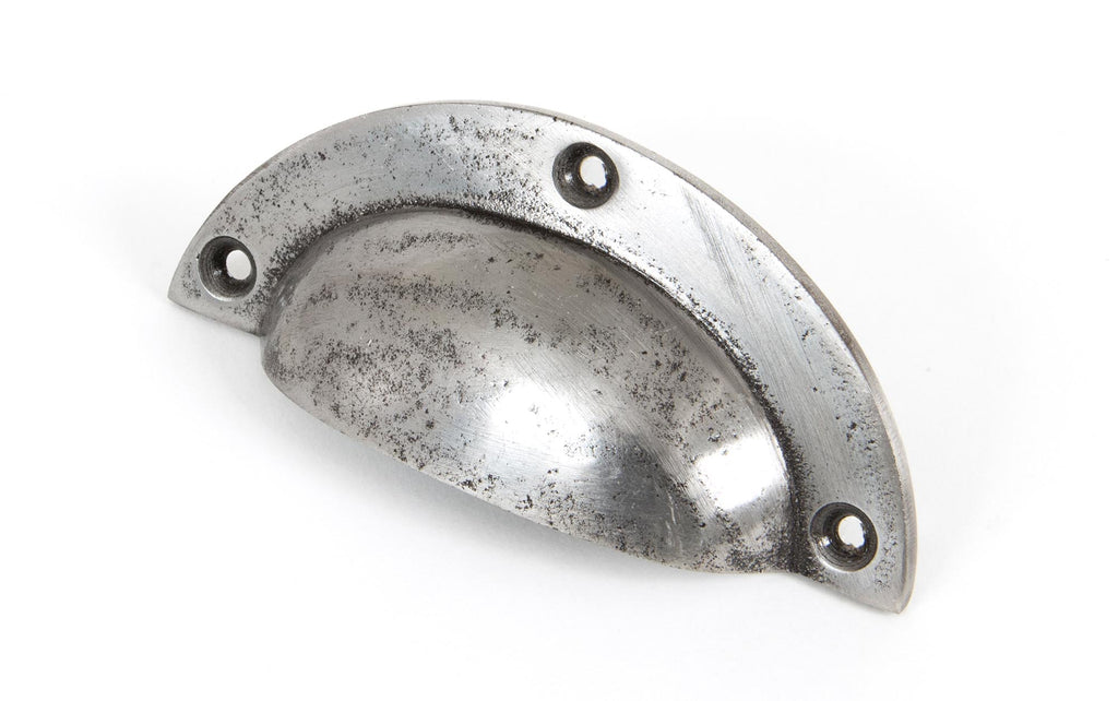 White background image of From The Anvil's Natural Smooth Plain Drawer Pull | From The Anvil