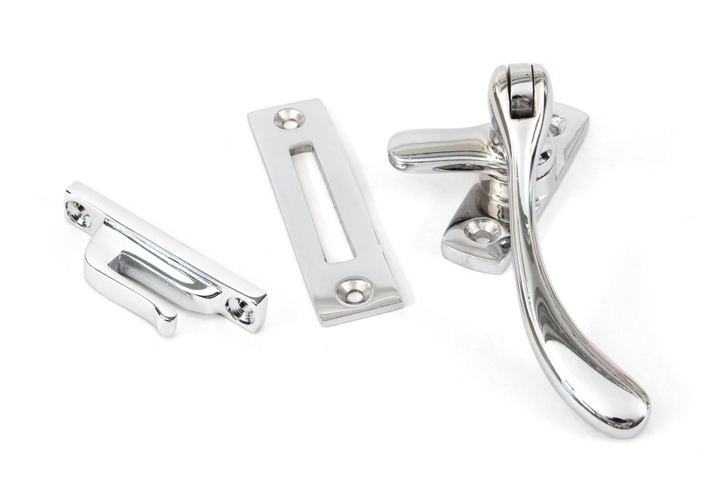 White background image of From The Anvil's Polished Chrome Peardrop Fastener | From The Anvil