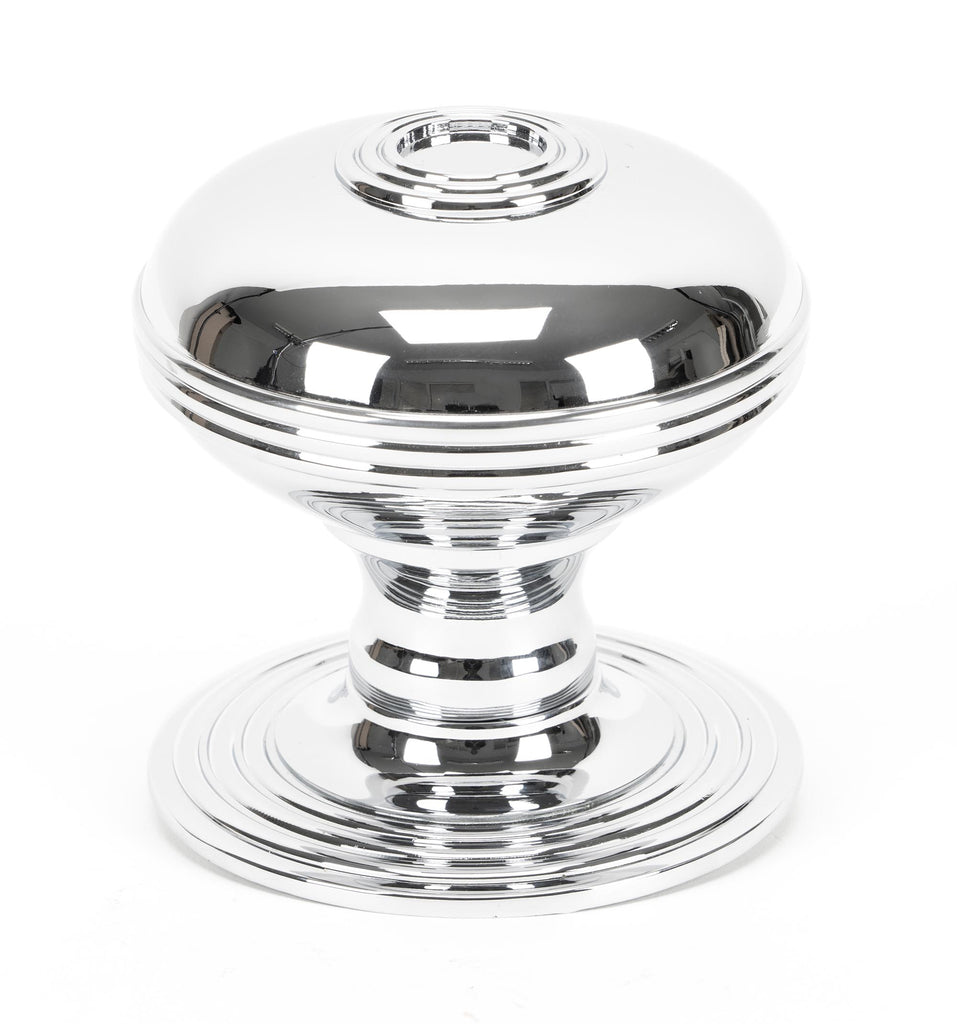 White background image of From The Anvil's Polished Chrome Prestbury Centre Door Knob | From The Anvil