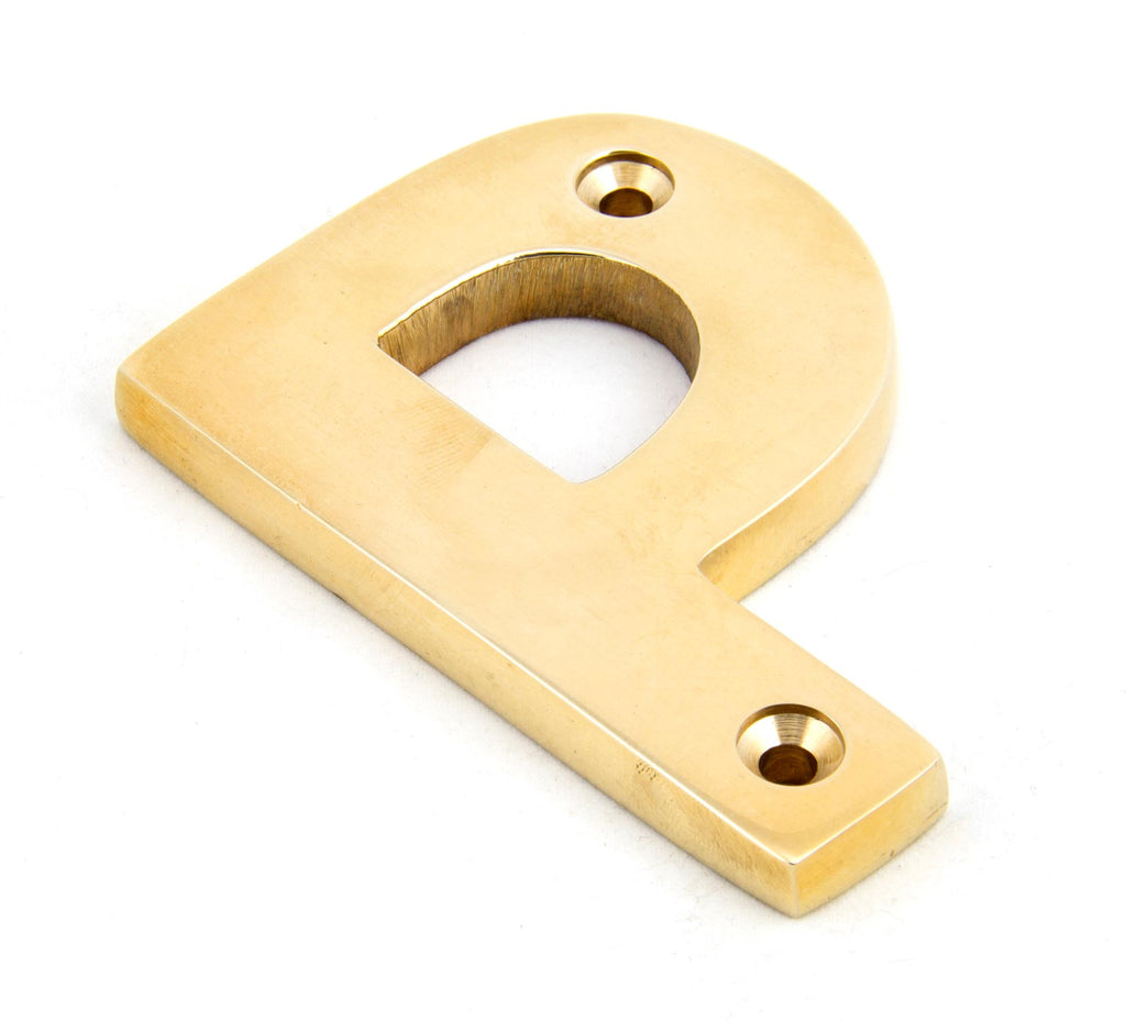 White background image of From The Anvil's Polished Brass Polished Brass Letter | From The Anvil