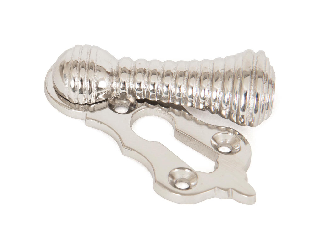 White background image of From The Anvil's Polished Nickel Beehive Escutcheon | From The Anvil