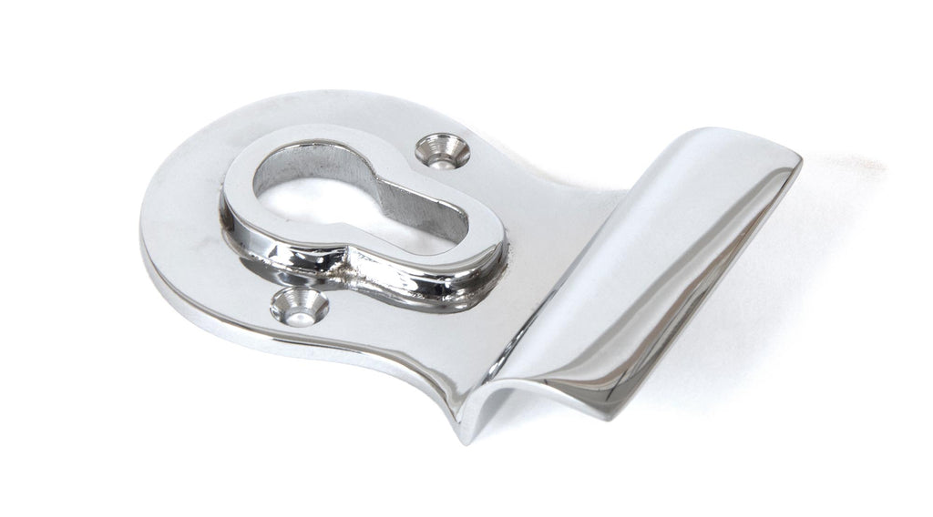 White background image of From The Anvil's Polished Chrome Euro Door Pull | From The Anvil