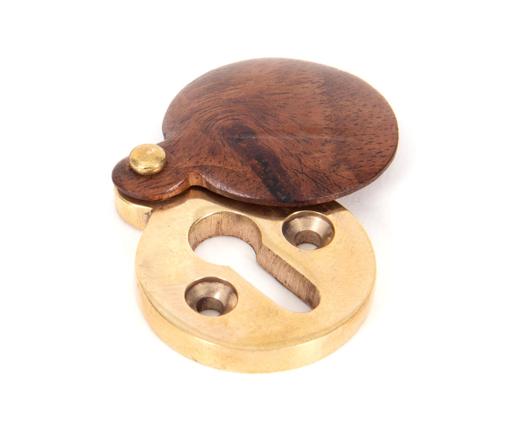 White background image of From The Anvil's Rosewood 30mm Round Escutcheon | From The Anvil