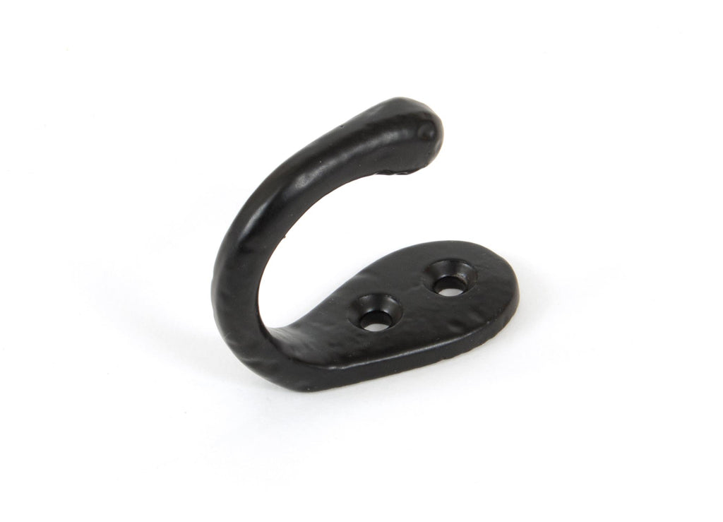 White background image of From The Anvil's Black Celtic Single Robe Hook | From The Anvil