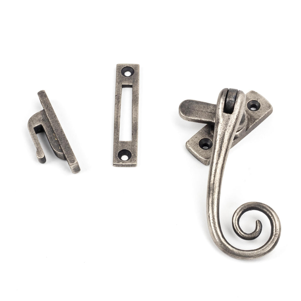 White background image of From The Anvil's Antique Pewter Monkeytail Fastener | From The Anvil