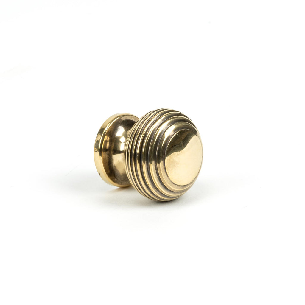 White background image of From The Anvil's Aged Brass Beehive Cabinet Knob | From The Anvil