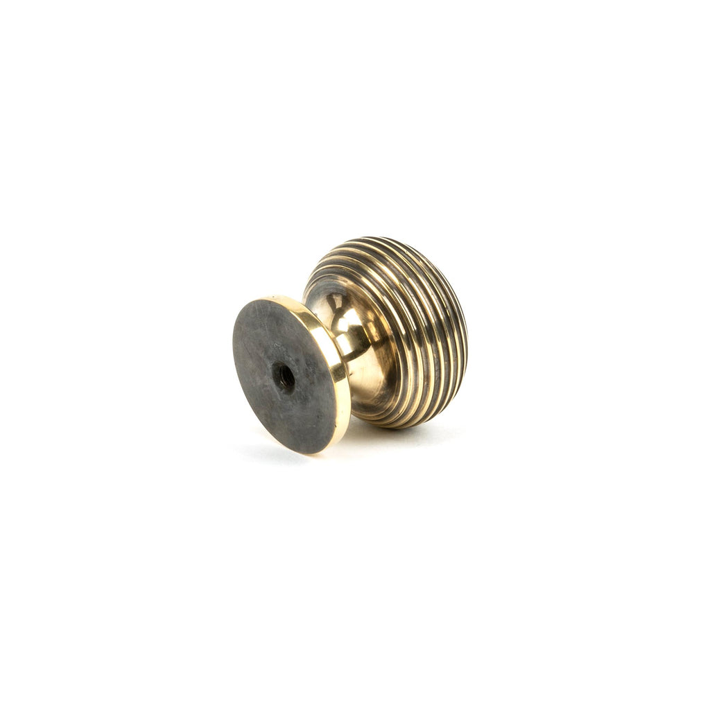 White background image of From The Anvil's Aged Brass Beehive Cabinet Knob | From The Anvil