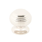 From The Anvil's Polished Nickel Beehive Cabinet Knob