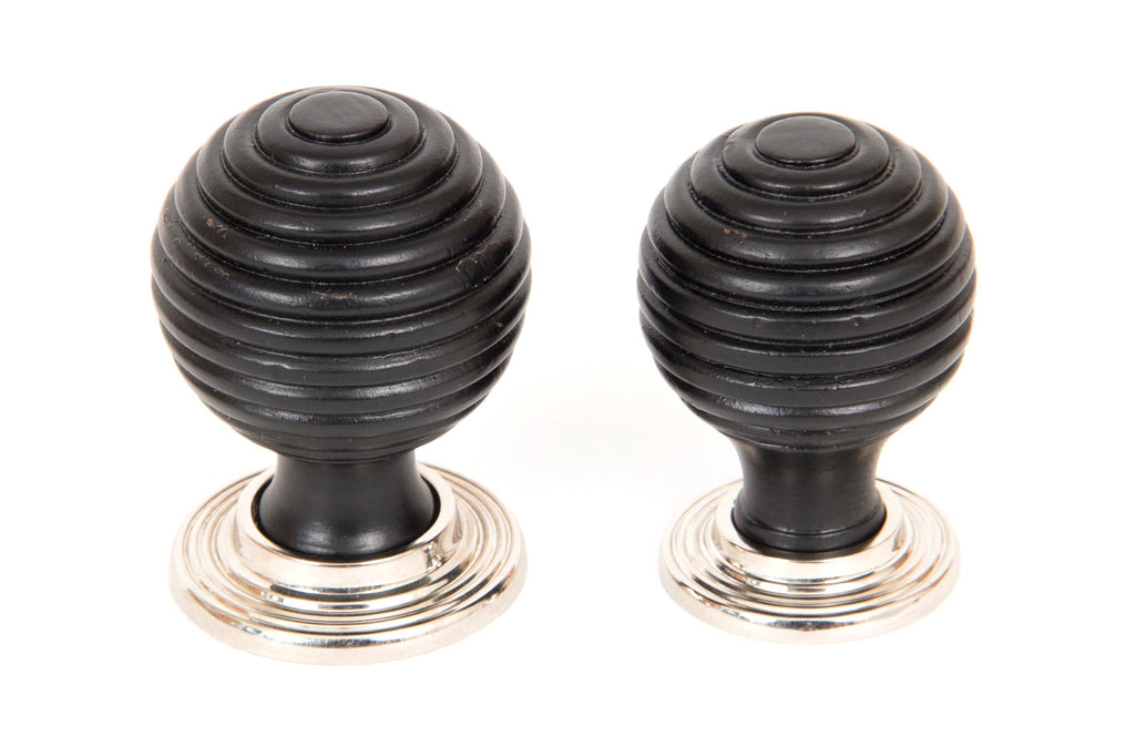 White background image of From The Anvil's Ebony Wooden Beehive Cabinet Knob | From The Anvil