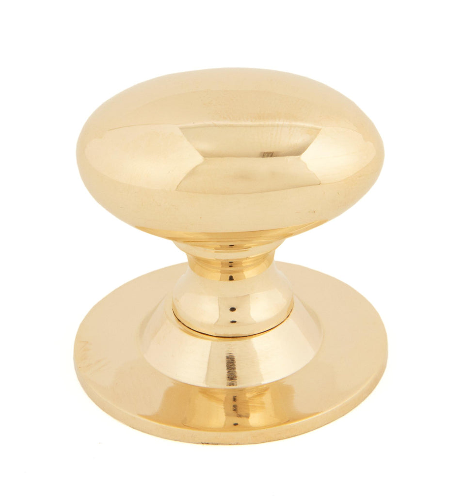 White background image of From The Anvil's Polished Brass Oval Cabinet Knob | From The Anvil