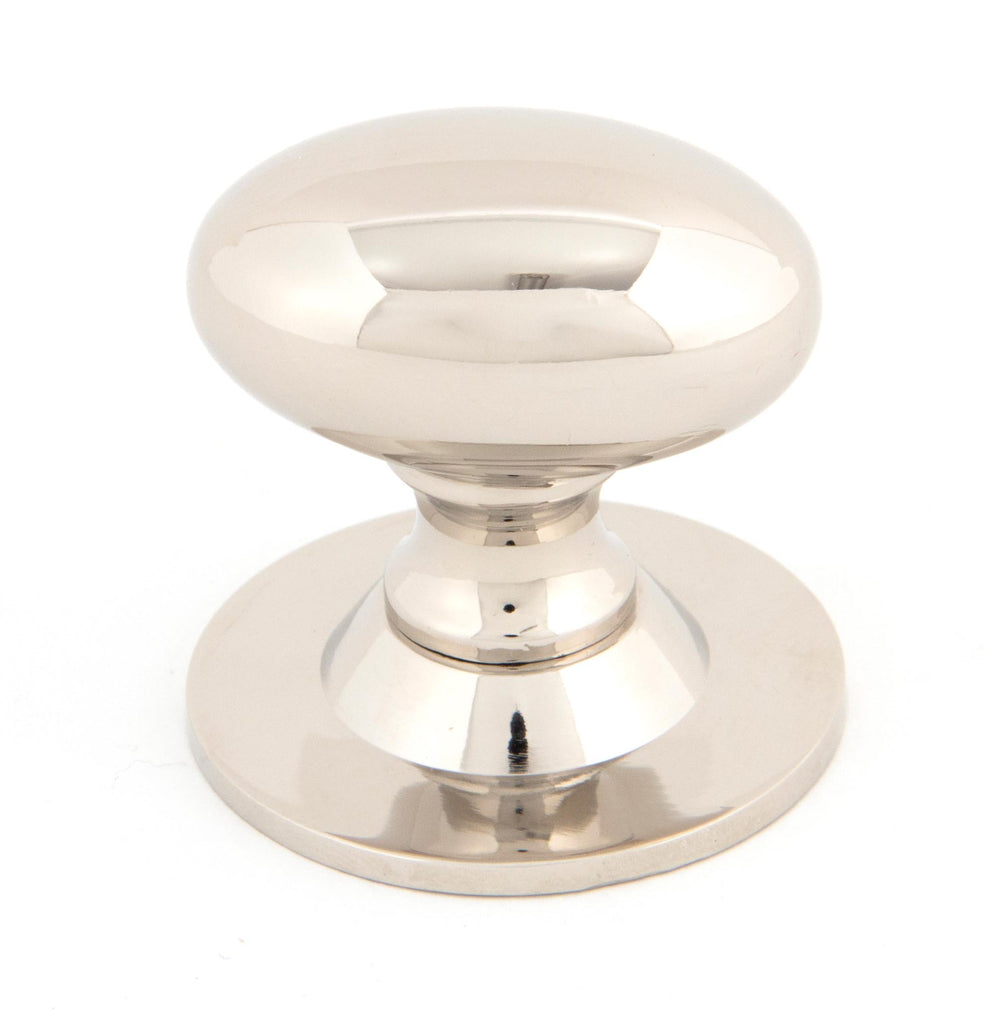 White background image of From The Anvil's Polished Nickel Oval Cabinet Knob | From The Anvil